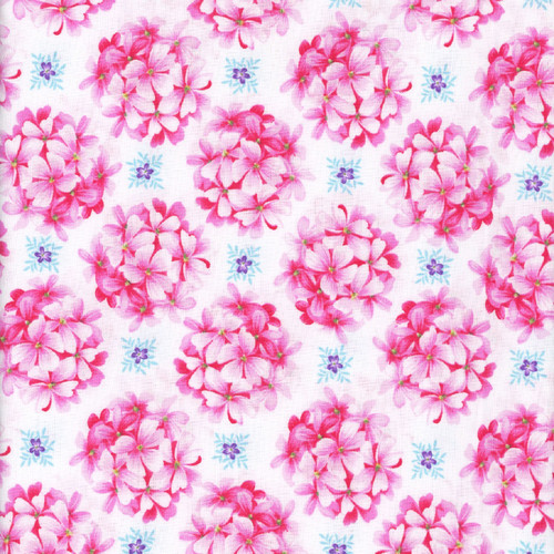 Studio E Fabrics Splendid Path Hydrangea White