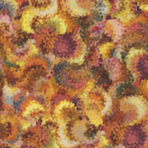 Quilting Treasures Fabrics Serendipity by Dan Morris Pointillist Swirls Texture Amber