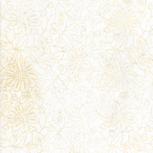 Timeless Treasures Fabrics Tonga Batik Vanilla Treats Vanilla Flowers and Dots
