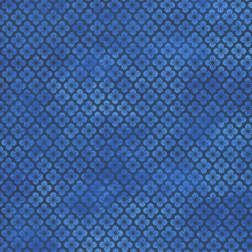 In The Beginning Fabrics Oriental Gardens Jason Yenter Blue Shaded Blossom