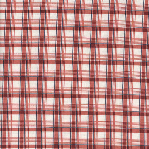 Henry Glass Fabrics Friday Harbor Janet Nesbitt Cream Red Large Plaid