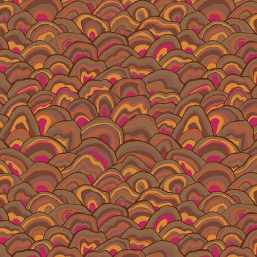 Free Spirit Fabrics Kaffe Fassett Collective FreeSpirit August 2024 Brandon Mably Wobble Brown