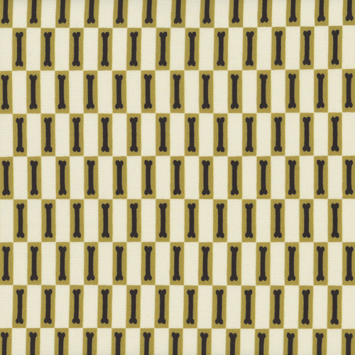 Dear Stella Fabrics Dog Days Faye Guanipa Vanilla Bones