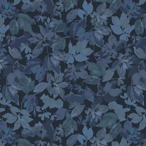Windham Fabrics 108 Inch Wide Quilt Backing Marine Blue Lush Foliage