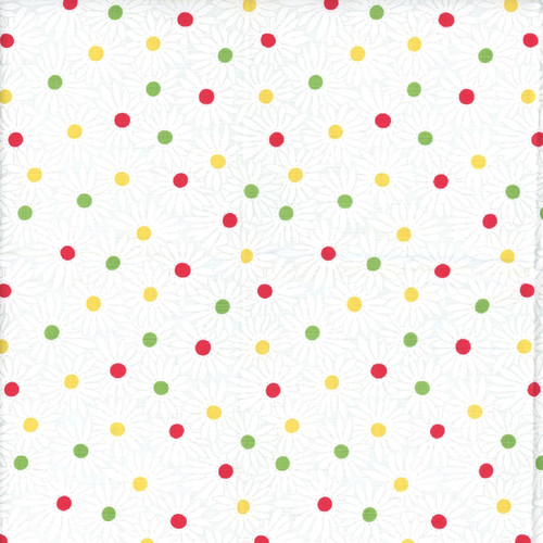 Windham Fabrics Garden Party Whistler Studios Pop Daisy White On White