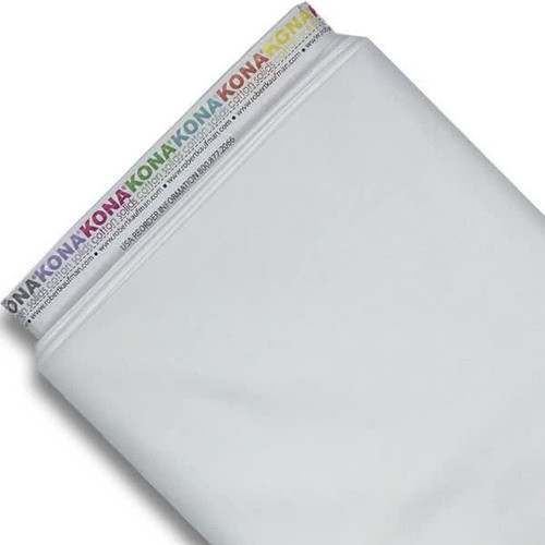 Robert Kaufman Kona Cotton 9 Yard Mini Bolt White