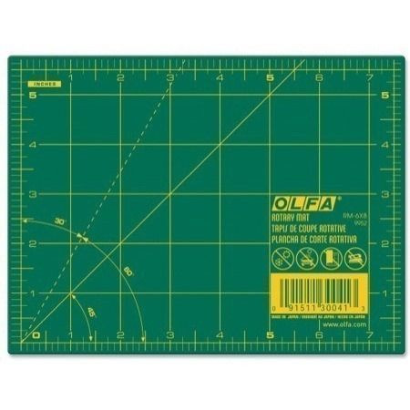 Olfa Double Sided Rotary Cutting Mat 6 Inch by 8 Inch