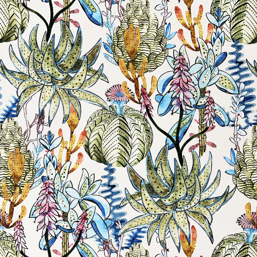 Hamilton Fabrics Underwood Spring Floral Succulents