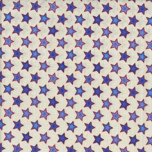 Henry Glass Fabrics Liberty Hill Color Principle Cream Stars