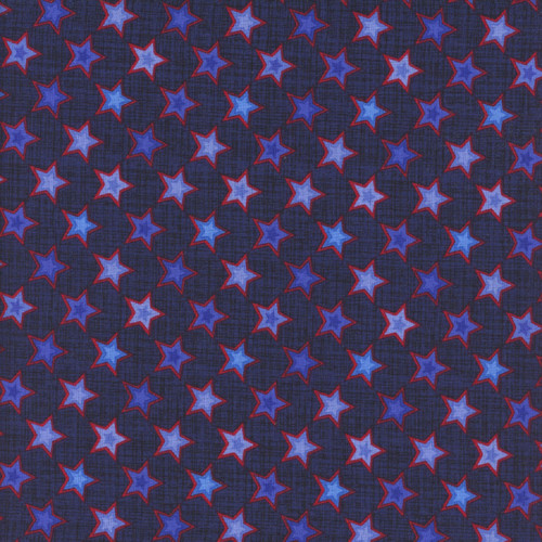 Henry Glass Fabrics Liberty Hill Color Principle Navy Stars