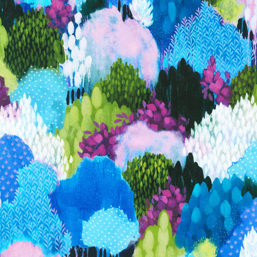 Robert Kaufman Fabrics Painterly Trees Clair  Bremner Trees Pacific