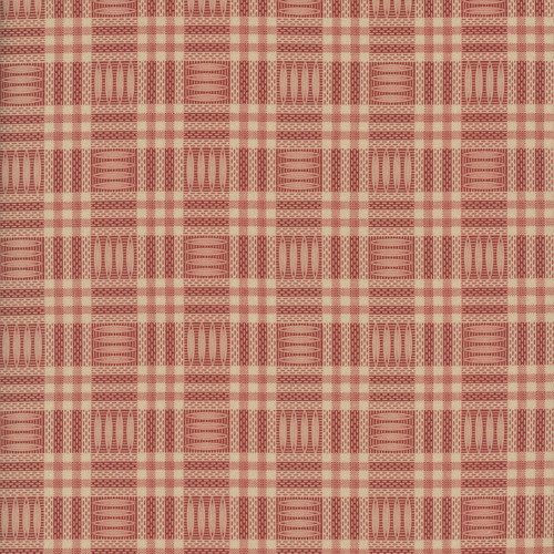 Marcus Fabrics Haberdashery Dawn Heese Textured Plaid Red