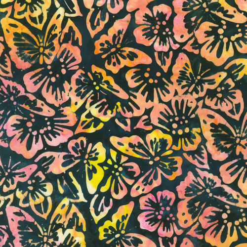 Robert Kaufman Fabrics Butterfly Habitat Artisan Batiks Butterflies Sorbet