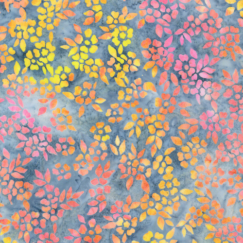 Robert Kaufman Fabrics Butterfly Habitat Artisan Batiks Flowers Sunrise