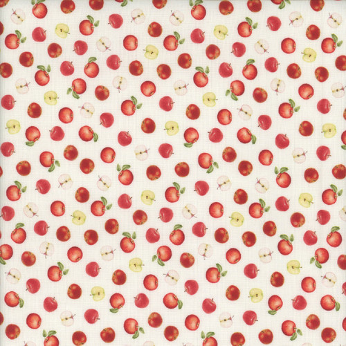 Timeless Treasures Fabrics Orchard Valley Mini Apples and Slices Cream