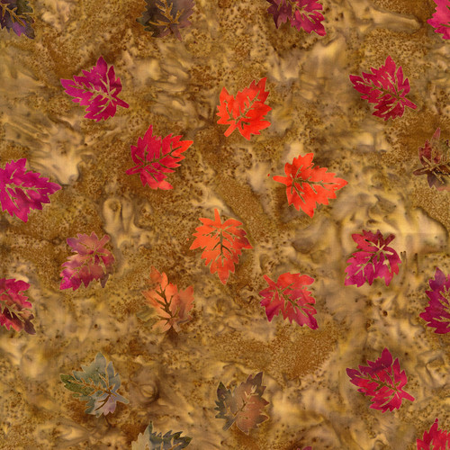 Timeless Treasures  Fabrics Cider Tonga Batiks Fall Leaves Maple