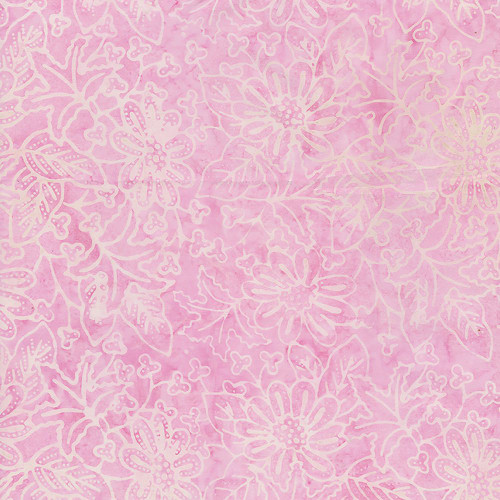 Timeless Treasures Fabrics Tonga Batiks Pixie Floral And Dots Petal