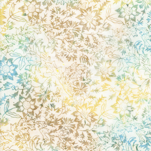 Timeless Treasures Fabrics Tonga Batiks Surfside Harvest Floral Drift