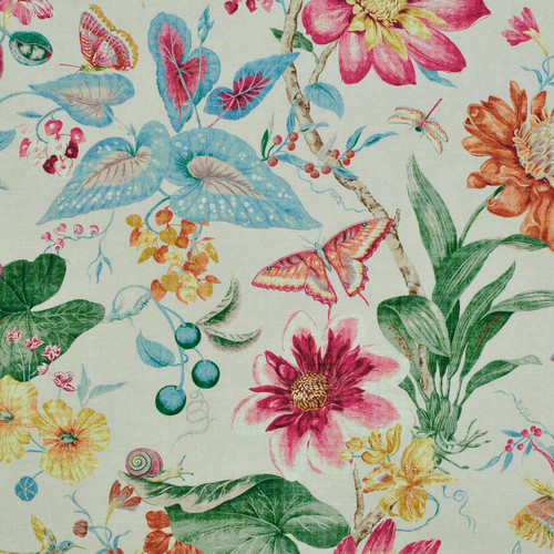 P Kaufmann Fabrics Tropical Pavillion Passion Fruit Botanical Jacobean Floral