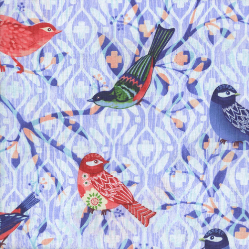 Studio E Fabrics Bella Blue Birds Bird Branches Light Blue