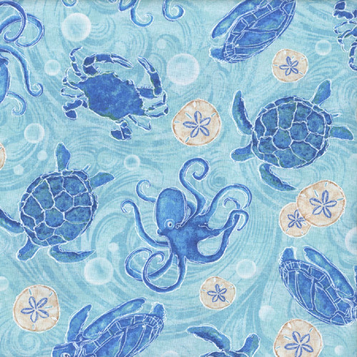 Studio E Fabrics M'Ocean Tossed Ocean Motifs