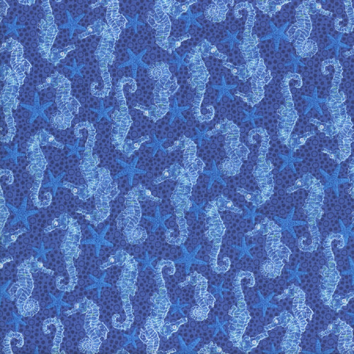 Studio E Fabrics M'Ocean Seahorse Allover