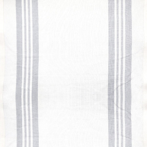 Moda Fabrics Pieces To Treasure Toweling Narrow Grey on White Stripes