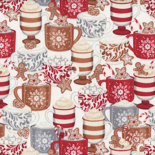 Wilmington Prints Baking Up Joy Danielle Leone Packed Cups White