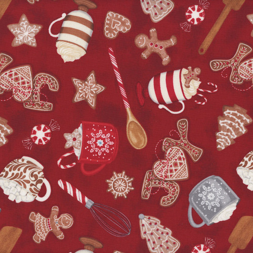 Wilmington Prints Baking Up Joy Danielle Leone Joy Toss Red