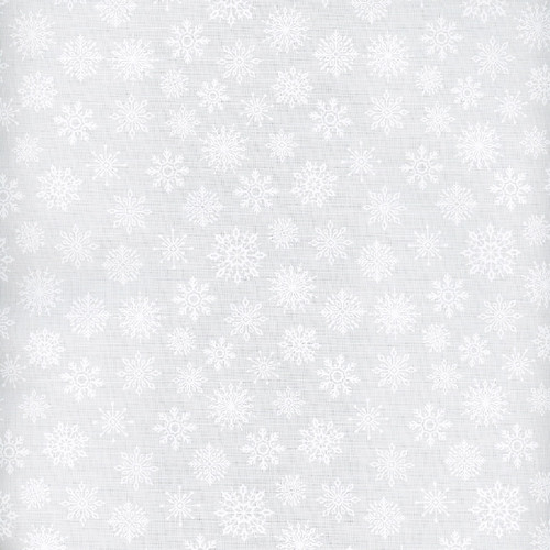 Wilmington Prints Stocking Stuffers 2 Christmas White On White Small Snowflakes