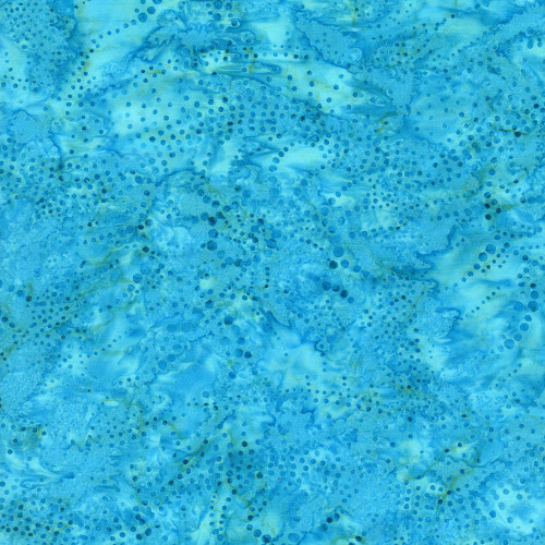 Timeless Treasures Fabrics Tonga Batik Brightside Water Dots Pool