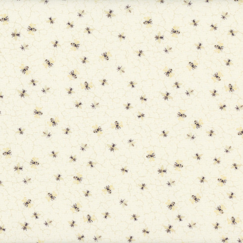 Timeless Treasures  Fabrics Home Sweet Home Bees On Honeycombs Ecru