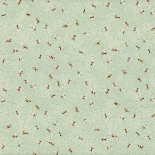 Timeless Treasures  Fabrics Home Sweet Home Bees On Honeycombs Sage
