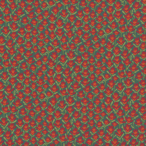 Andover Fabrics Floral States of America Wyoming Indian Paintbrush