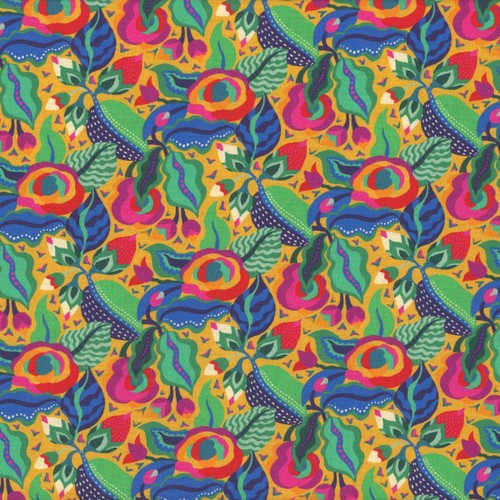 Windham Fabrics Botanica Sally Kelly Camellia Gold