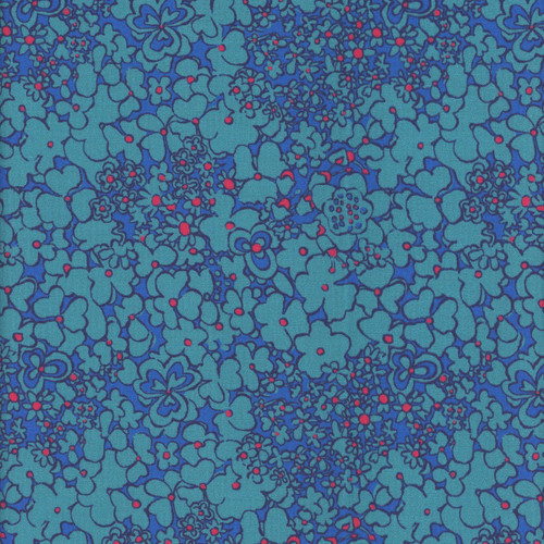 Windham Fabrics Botanica Sally Kelly Periwinkle Blue