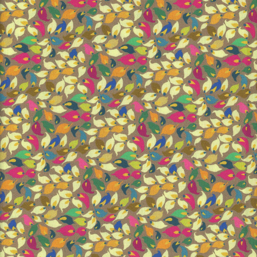 Windham Fabrics Botanica Sally Kelly Summer Leaves Mushroom