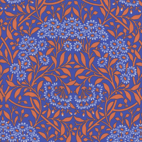 FreeSpirit Fabrics Kaffe Fassett and Morris & Co Michaelmas Daisy Cobalt