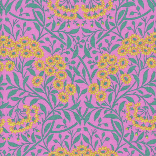 FreeSpirit Fabrics Kaffe Fassett and Morris & Co Michaelmas Daisy Pink
