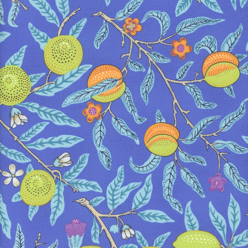 FreeSpirit Fabrics Kaffe Fassett and Morris & Co Fruit Cobalt