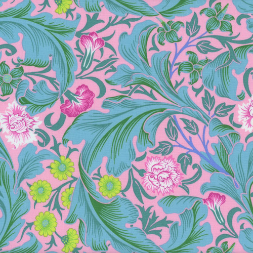 FreeSpirit Fabrics Kaffe Fassett and Morris & Co Leicester Aqua