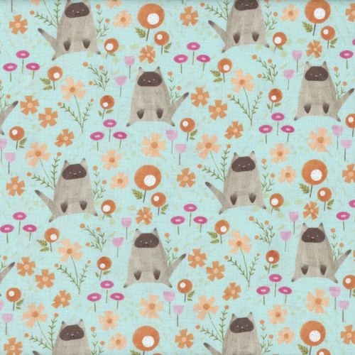 Dear Stella Fabrics Lazy Sunday Pammie Jane Lazy Kittens Freeze