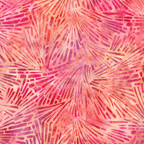 Robert Kaufman Fabrics Energy Geos Artisan Batiks Waves Rose