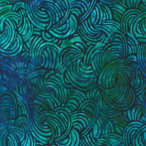 Robert Kaufman Fabrics Energy Geos Artisan Batiks Swirls Lagoon