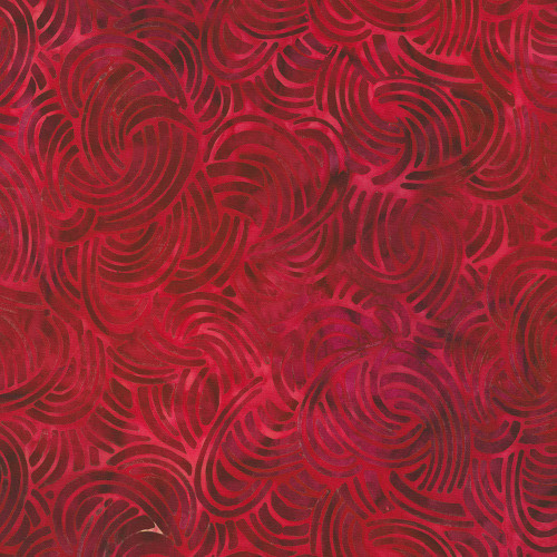 Robert Kaufman Fabrics Energy Geos Artisan Batiks Swirls Merlot