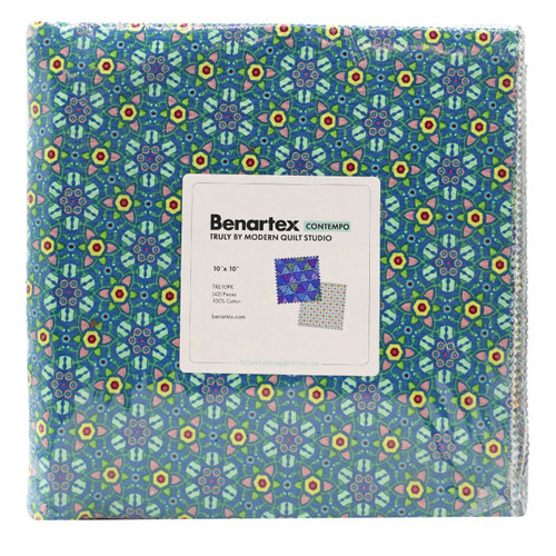 Benartex Fabrics Truly by Modern Quilt Studio Layer Cake Ten Inch Squares