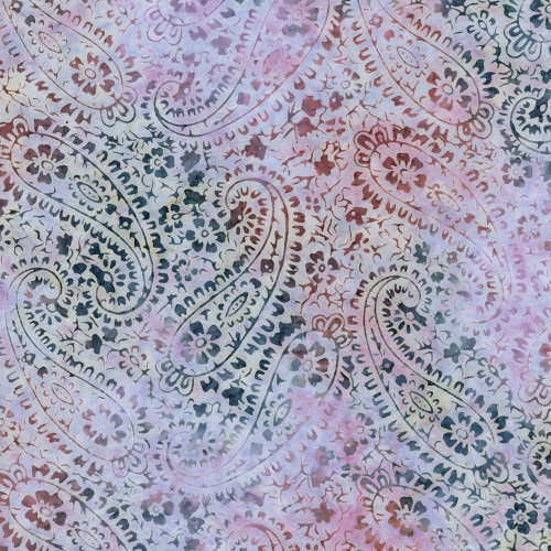 Timeless Treasures Paradise Tonga Batiks Floral Paisleys Lily