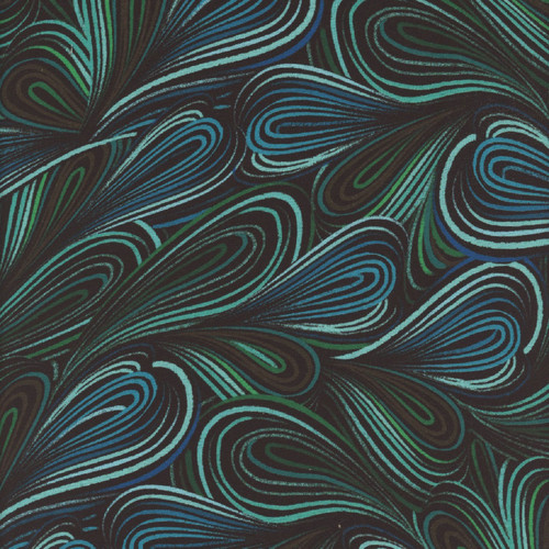 Benartex Fabrics Color Flow 108 Inch Wide Quilt Back Green Teal