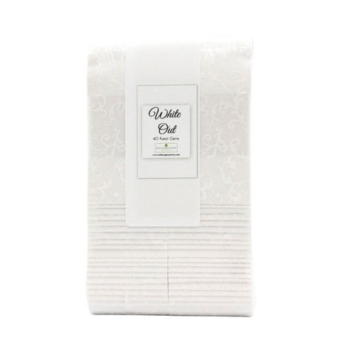Wilmington Prints Essentials White Out Jelly Roll Crystals 40 Strips