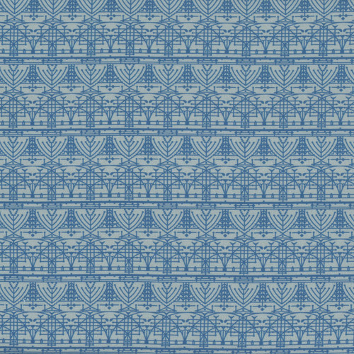 Cloud 9 Fabrics The House Beautiful Frank Lloyd Wright Crystal Bridges Delft Blue